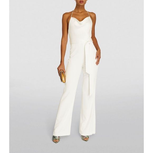 ALICE+OLIVIACowl-Neck Primrose Jumpsuit